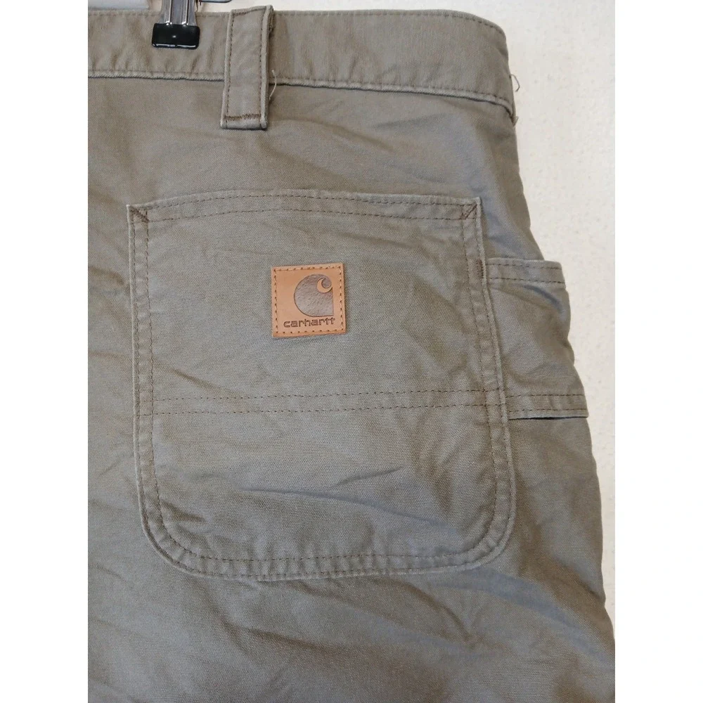 Carhartt Mens Carpenter Shorts Size 42 Brown Workwear Original Fit Utility - Picture 8 of 9